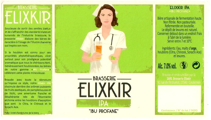 Etiquette BRASSERIE ELIXKIR 43