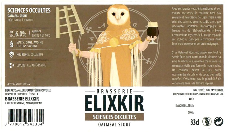 Etiquette BRASSERIE ELIXKIR 47