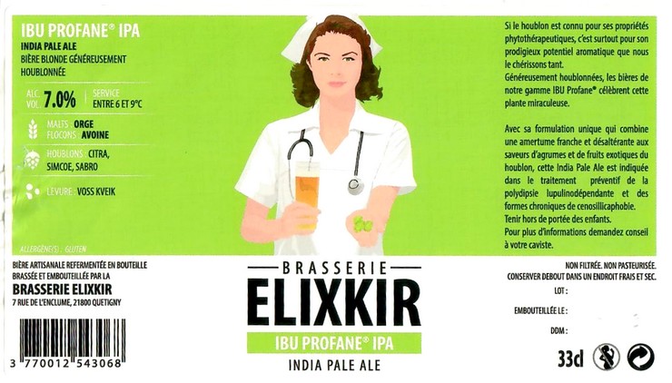 Etiquette BRASSERIE ELIXKIR 49