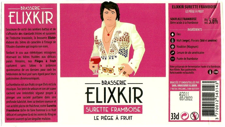 Etiquette BRASSERIE ELIXKIR 55