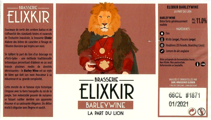 Etiquette BRASSERIE ELIXKIR 59