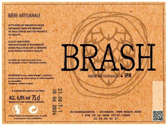 Etiquette BRASSERIE EPINEAUX 12