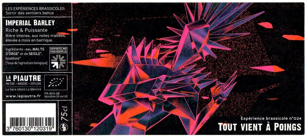 Etiquette BRASSERIE FABRIQUE BIERES ANJOU 88 Etiquette BRASSERIE FABRIQUE BIERES ANJOU 88
