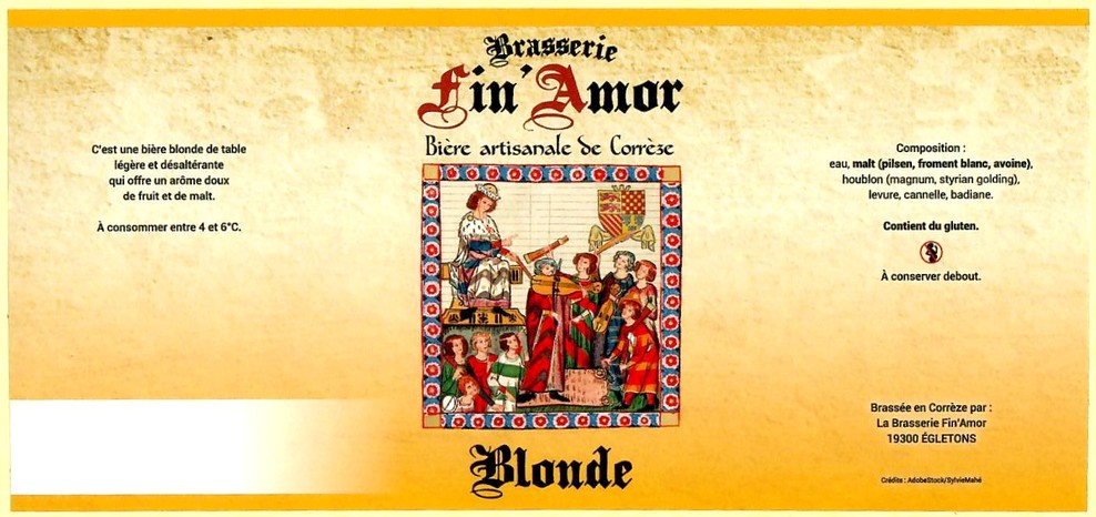 Etiquette BRASSERIE FIN AMOR 01