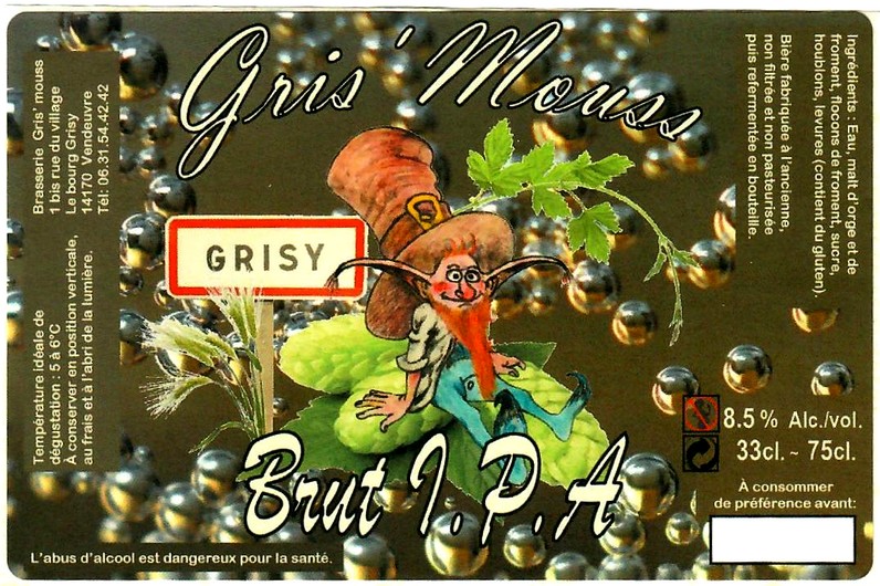 etiquette BRASSERIE GRIS MOUSS 06