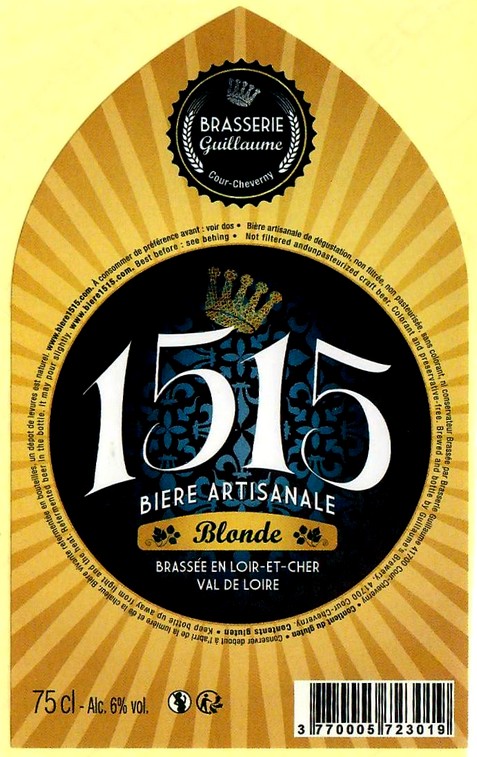 Etiquette BRASSERIE GUILLAUME 24