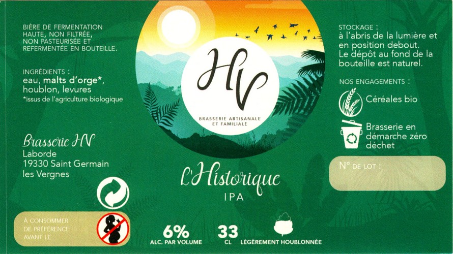 etiquette BRASSERIE HV 01