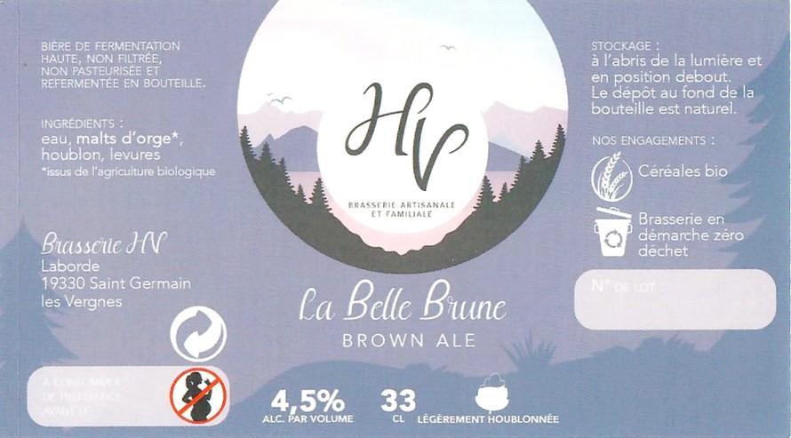 Etiquette BRASSERIE HV 06