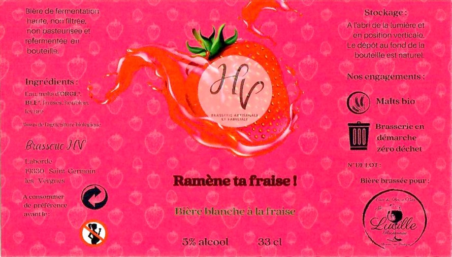 Etiquette BRASSERIE HV 08