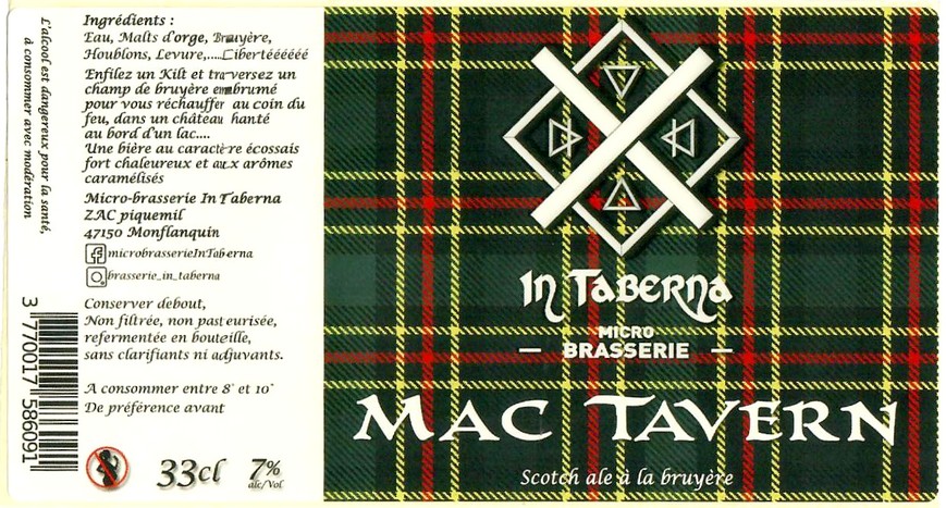 Etiquette BRASSERIE IN TABERNA 01