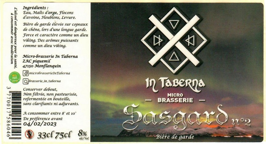 Etiquette BRASSERIE IN TABERNA 07