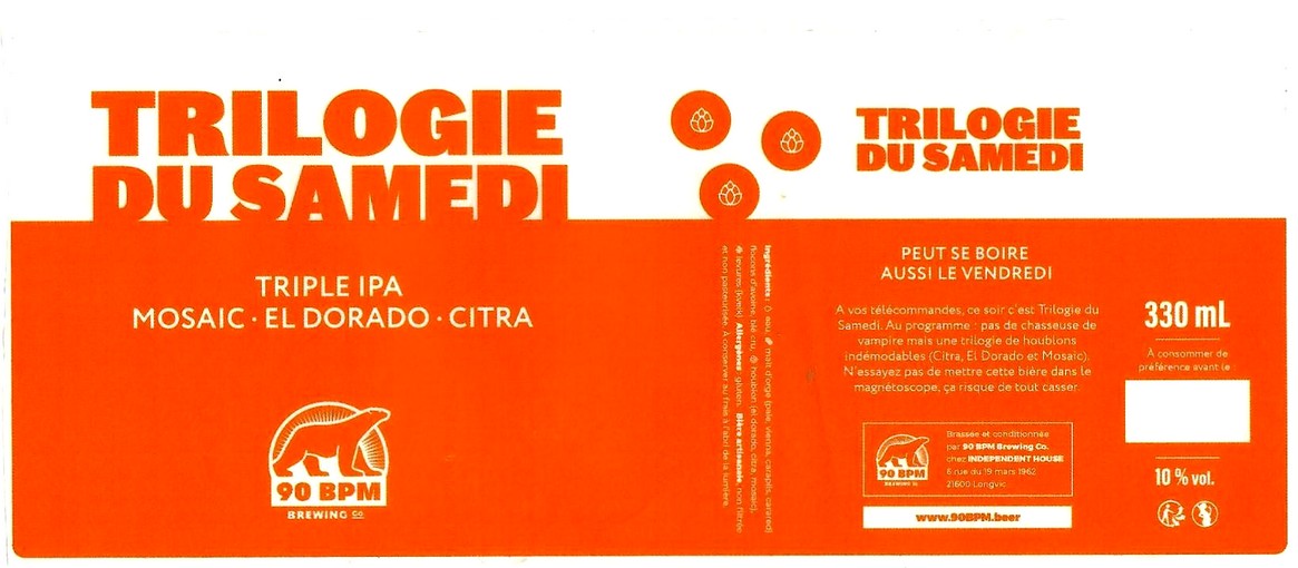 etiquette BRASSERIE INDEPENDENT HOUSE 13