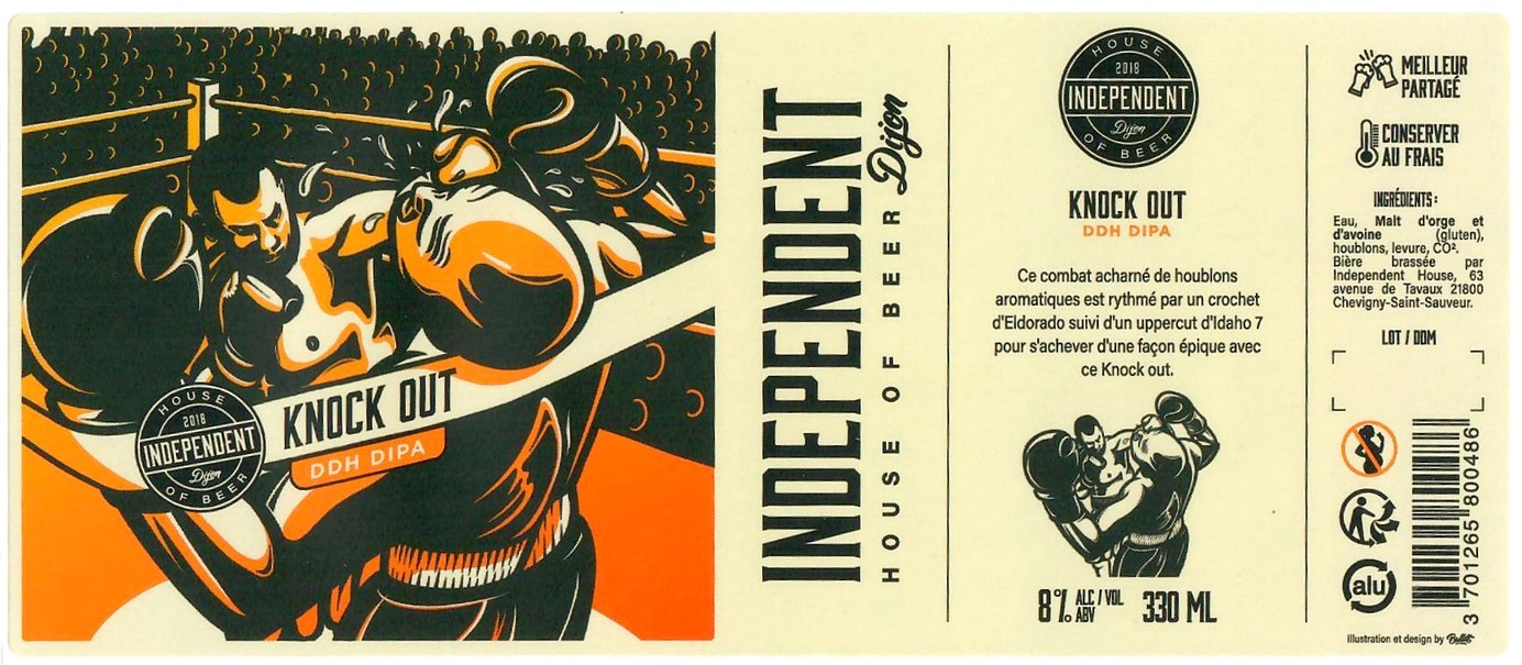 Etiquette BRASSERIE INDEPENDENT HOUSE 33