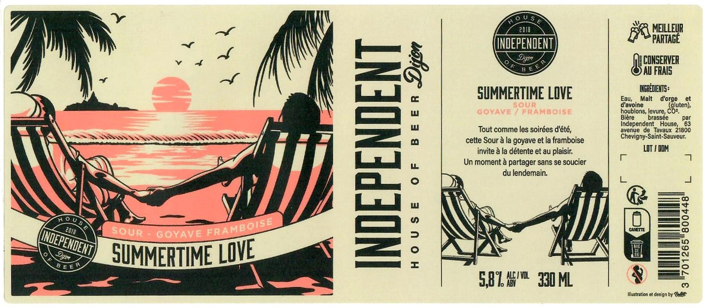 Etiquette BRASSERIE INDEPENDENT HOUSE 37