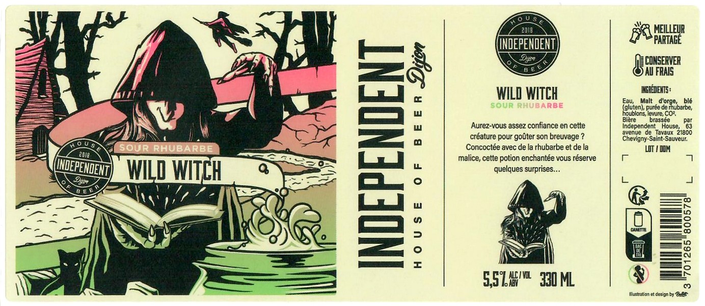 Etiquette BRASSERIE INDEPENDENT HOUSE 39