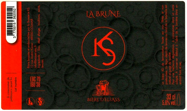 etiquette BRASSERIE KS 17