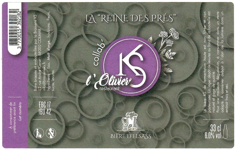 Etiquette BRASSERIE KS 23