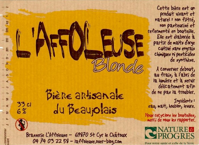 etiquette BRASSERIE L'AFFOLEUSE 02