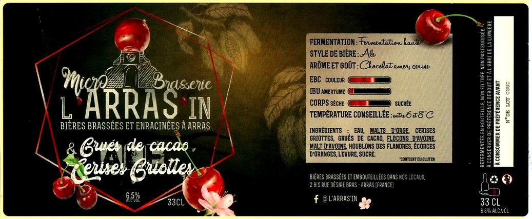etiquette BRASSERIE L'ARRAS'IN 05