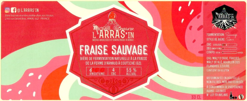 Etiquette BRASSERIE L'ARRAS'IN 46