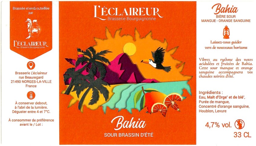 Etiquette BRASSERIE L'ECLAIREUR 07