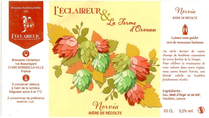 Etiquette BRASSERIE L'ECLAIREUR 08