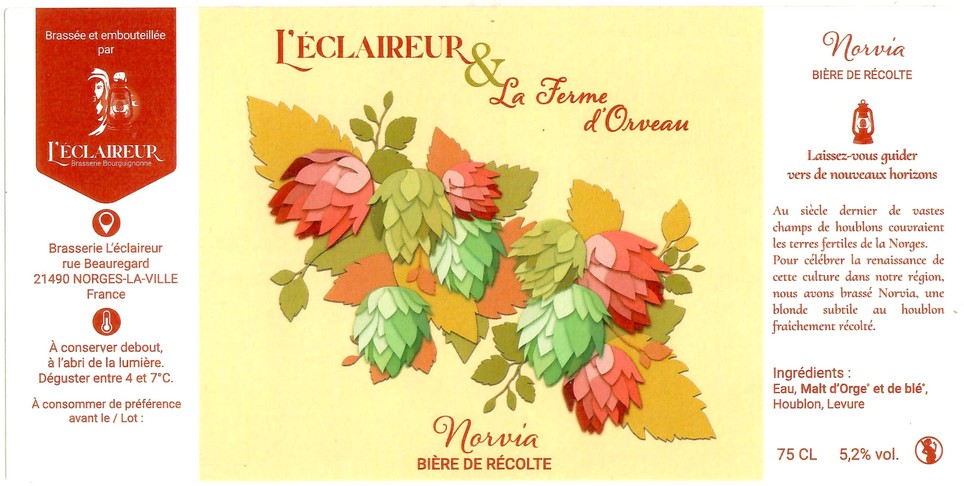 Etiquette BRASSERIE L'ECLAIREUR 10