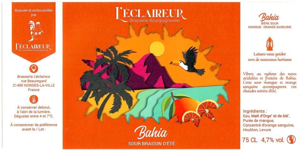 Etiquette BRASSERIE L'ECLAIREUR 11