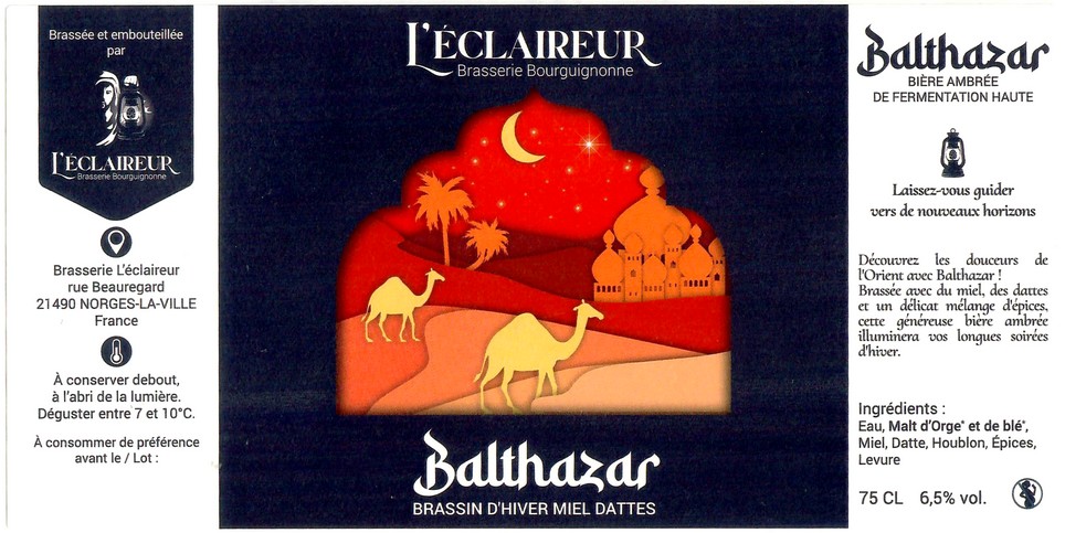 Etiquette BRASSERIE L'ECLAIREUR 17