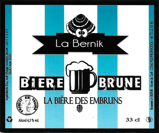 etiquette BRASSERIE LA BERNIK 02