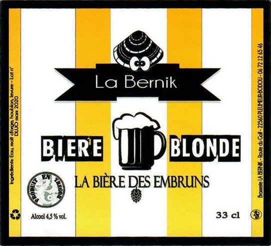 etiquette BRASSERIE LA BERNIK 03