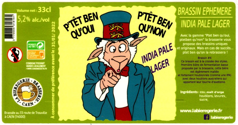 etiquette BRASSERIE LA BIERGERIE 15