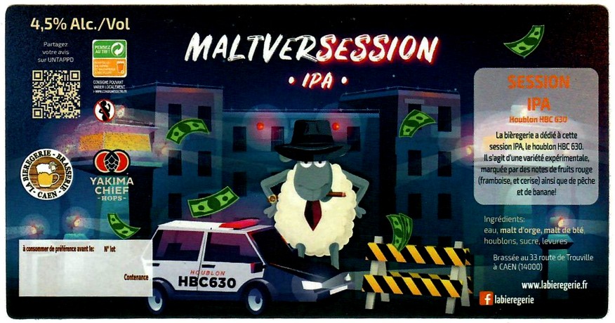 Etiquette BRASSERIE LA BIERGERIE 16