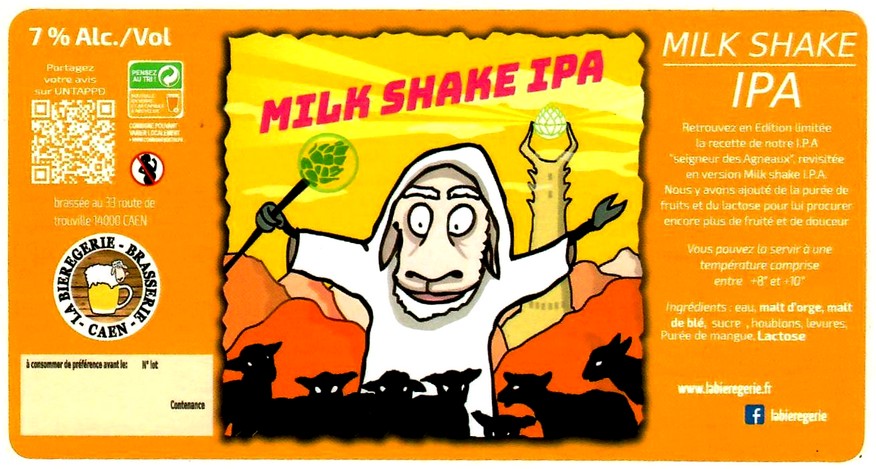 Etiquette BRASSERIE LA BIERGERIE 18