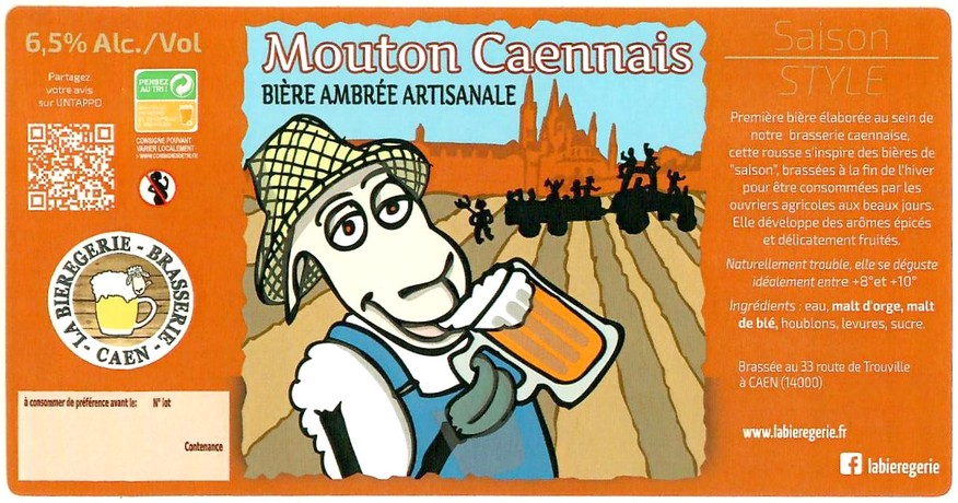 Etiquette BRASSERIE LA BIERGERIE 33