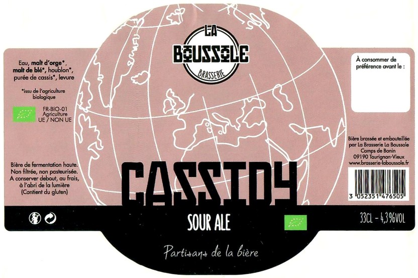 Etiquette BRASSERIE LA BOUSSOLE 20