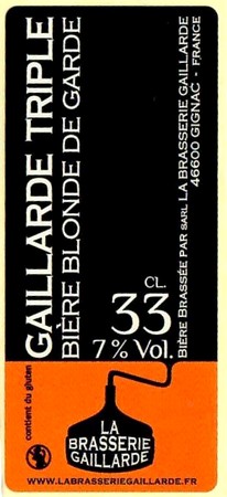 Etiquette BRASSERIE LA BRASSERIE GAILLARDE 58