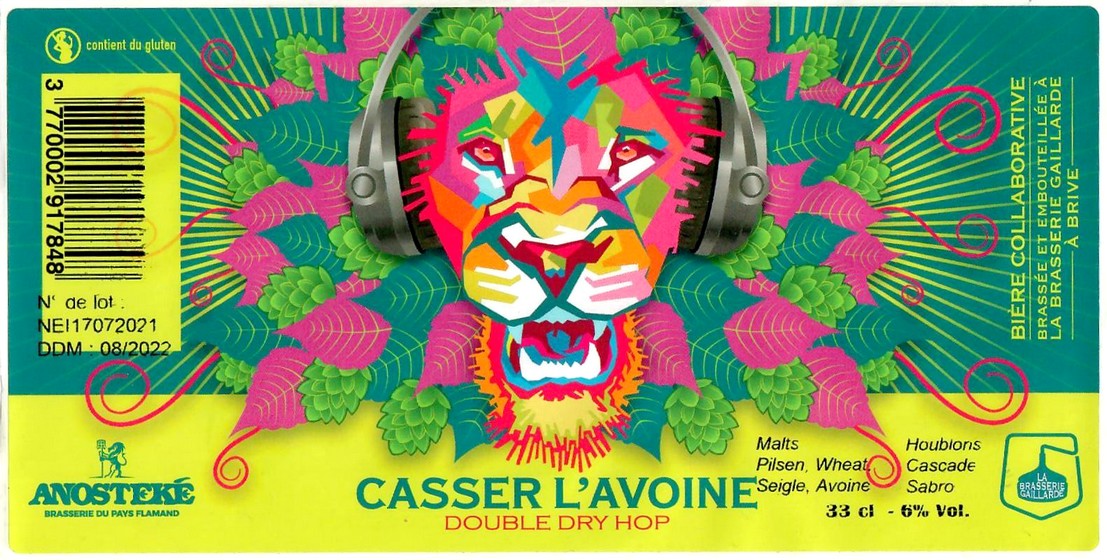 Etiquette BRASSERIE LA BRASSERIE GAILLARDE 64