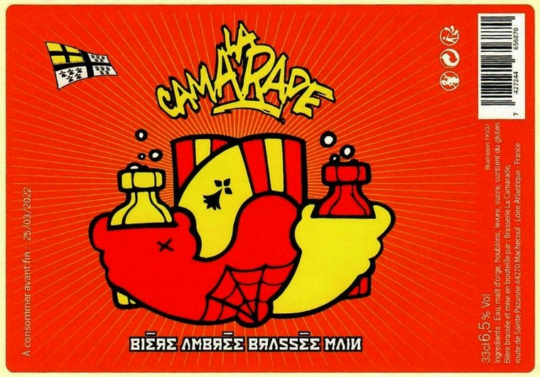 etiquette BRASSERIE LA CAMARADE 01