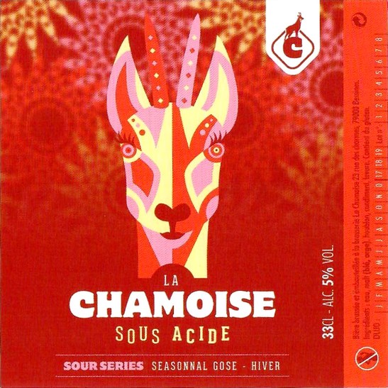 Etiquette BRASSERIE LA CHAMOISE 08