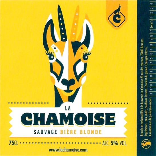 Etiquette BRASSERIE LA CHAMOISE 18