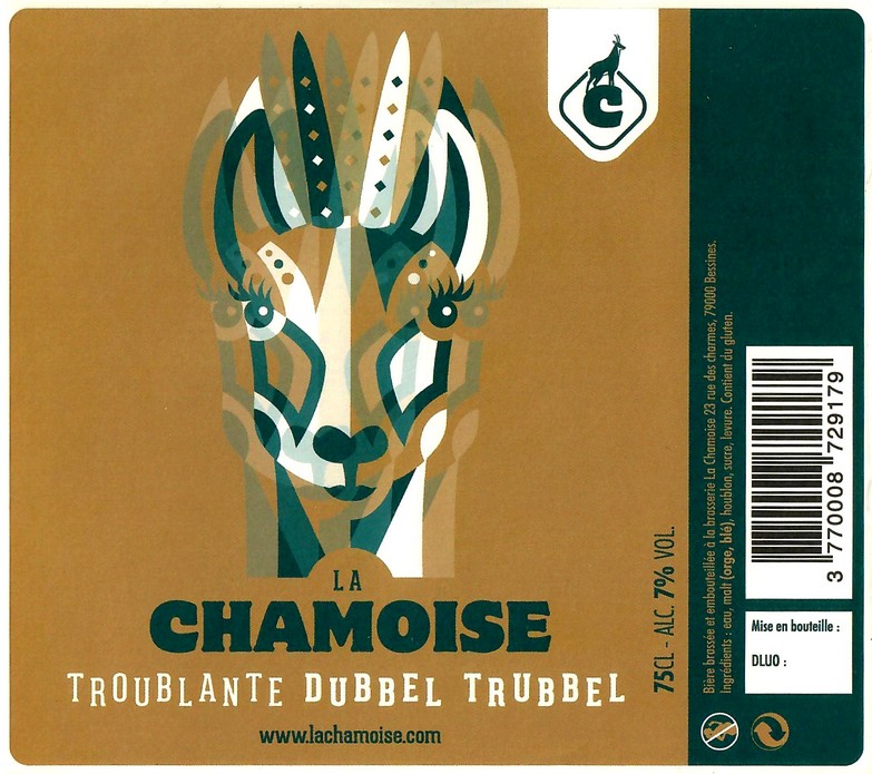 Etiquette BRASSERIE LA CHAMOISE 52