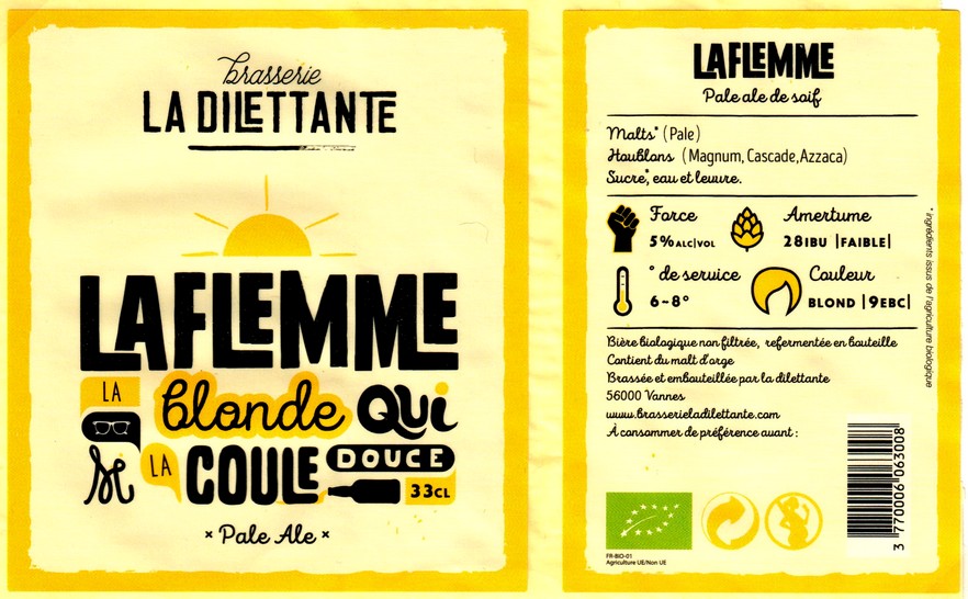 etiquette BRASSERIE LA DILETTANTE 11
