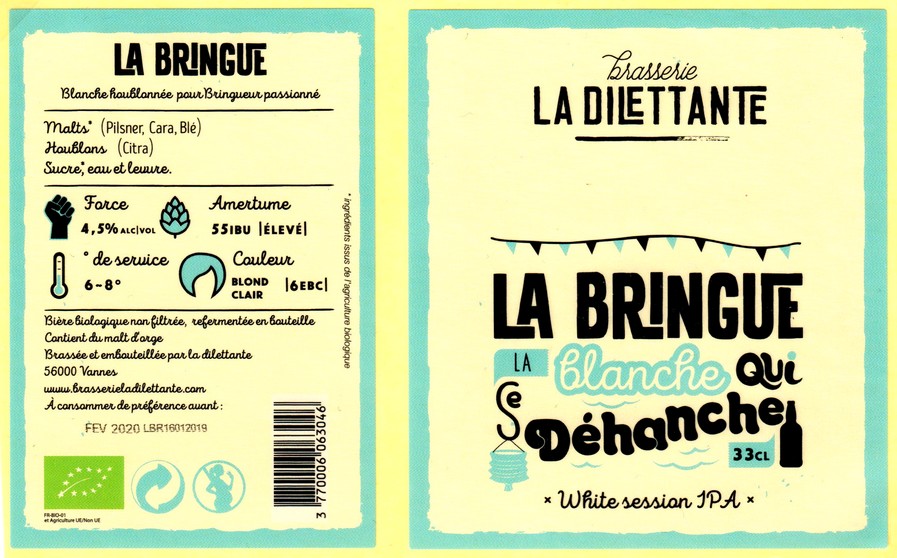 etiquette BRASSERIE LA DILETTANTE 12
