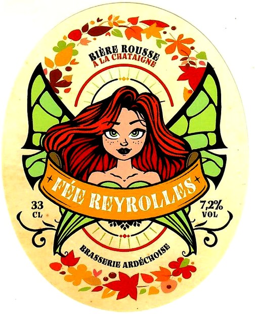 etiquette BRASSERIE LA FEE REYROLLES 07