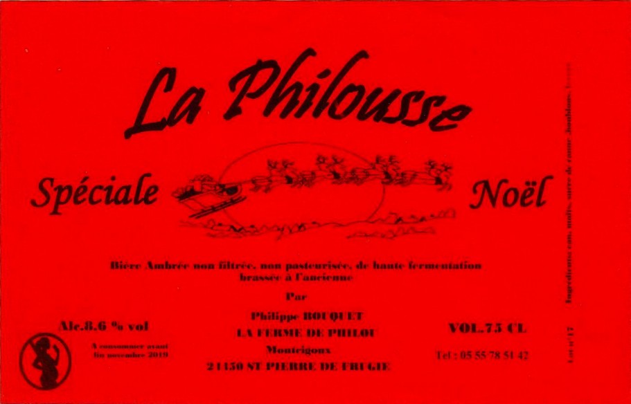 etiquette BRASSERIE LA FERME DE PHILOU 14