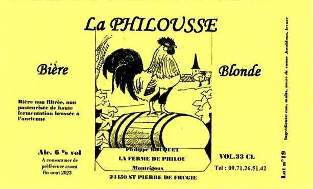 etiquette BRASSERIE FERME DE PHILOU 15