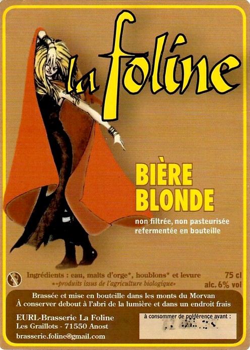 Etiquette BRASSERIE LA FOLINE 01