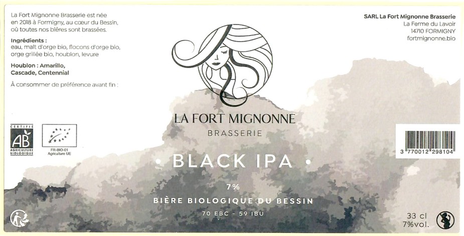 Etiquette BRASSERIE LA FORT MIGNONNE 10