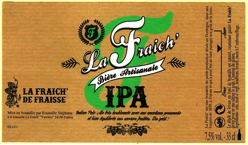etiquette BRASSERIE LA FRAICH 05